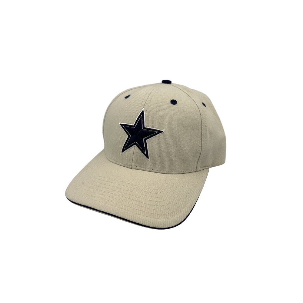 Twins Enterprise Dallas Cowboys NFL Football Hat Adjustable Beige Navy Blue